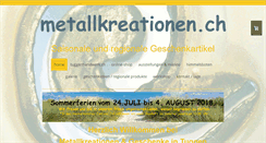 Desktop Screenshot of metallkreationen.ch