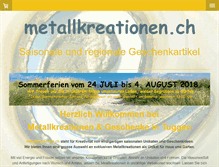 Tablet Screenshot of metallkreationen.ch